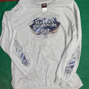 Harley Davidson Men's Large T-Shirt Long Sleeve Daytona Beach FL Bruce Rossmeyer